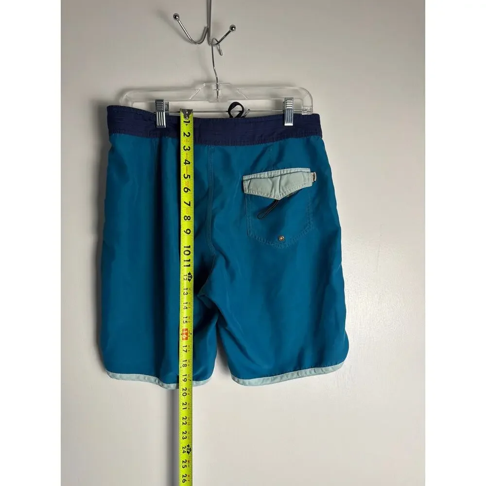 Vans Off The Wall Colorblock Board Shorts Swim Trunks Blue Teal 34